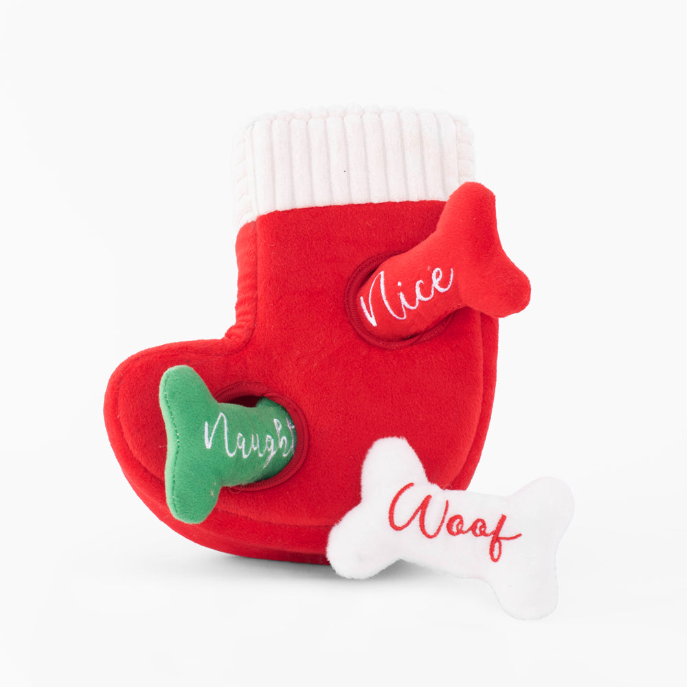 Holiday Zippy Burrow Naughty or Nice Stocking